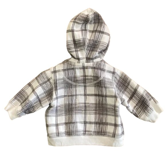 1989 Place Plaid Zip-Up Hoodie size 3-6 Months - Picture 4 of 11